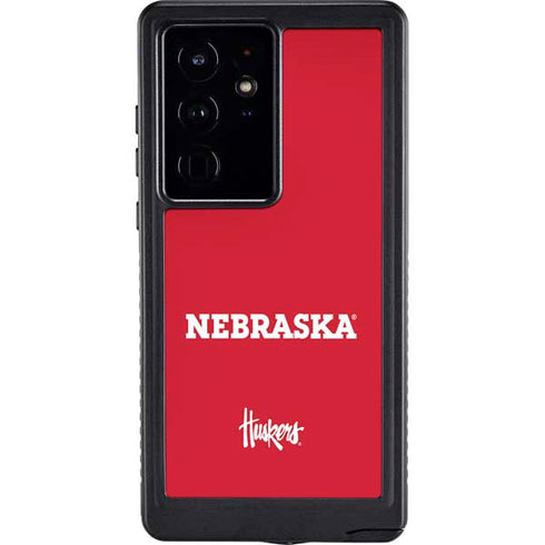 University of Nebraska Red Galaxy S24 Ultra Waterproof Case