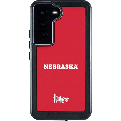 University of Nebraska Red Galaxy S24 Waterproof Case