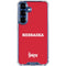 University of Nebraska Red Galaxy S25 FE Clear Case