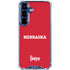 University of Nebraska Red Galaxy S25 FE Clear Case