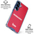 University of Nebraska Red Galaxy S25 FE Clear Case