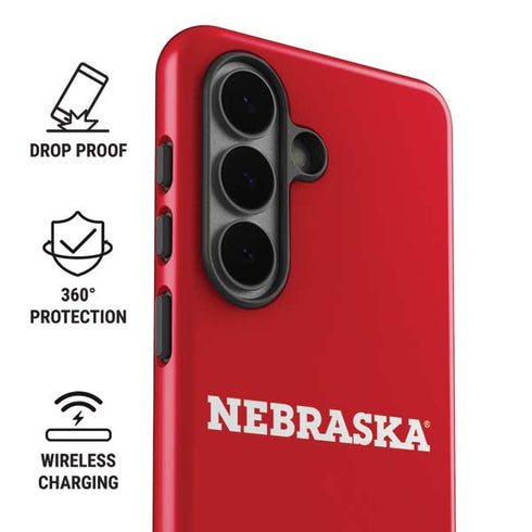 University of Nebraska Red Galaxy S26 Plus Impact Case