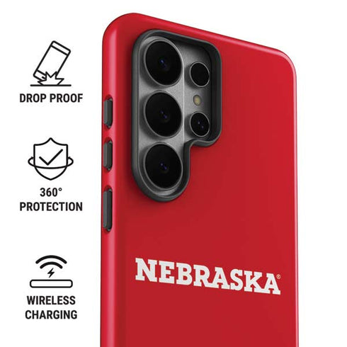 University of Nebraska Red Galaxy S26 Ultra Impact Case
