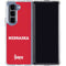 University of Nebraska Red Galaxy Z Fold5 5G Clear Case
