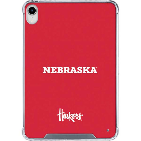 University of Nebraska Red iPad 11th Gen (2025) Clear Case