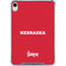 University of Nebraska Red iPad 11th Gen (2025) Clear Case