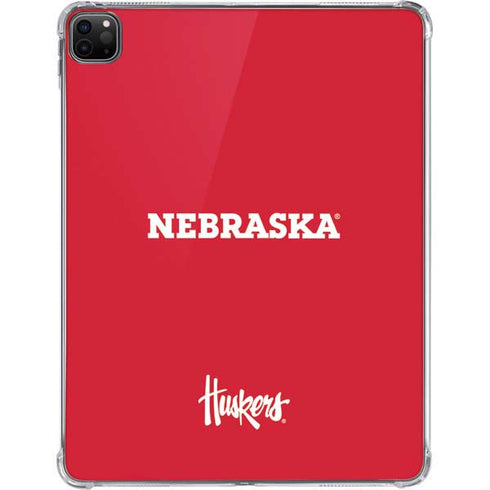 University of Nebraska Red iPad Pro 11in (2024) Clear Case