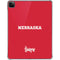 University of Nebraska Red iPad Pro 11in (2024) Clear Case