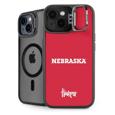 University of Nebraska Red iPhone 14 Plus Kickstand Case