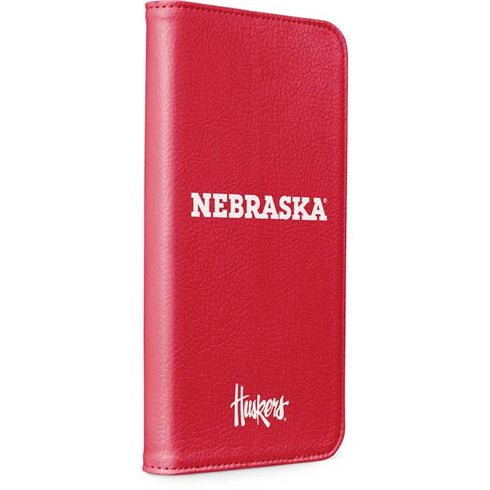 University of Nebraska Red iPhone 15 Plus Folio Case