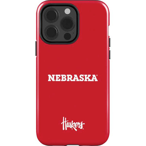 University of Nebraska Red iPhone 15 Pro Impact Case