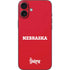 University of Nebraska Red iPhone 16 Plus Skin