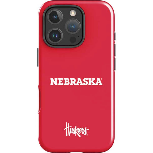 University of Nebraska Red iPhone 16 Pro Impact Case