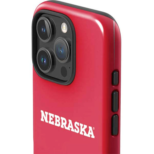University of Nebraska Red iPhone 16 Pro Impact Case