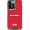 University of Nebraska Red iPhone 16 Pro Max Clear Case