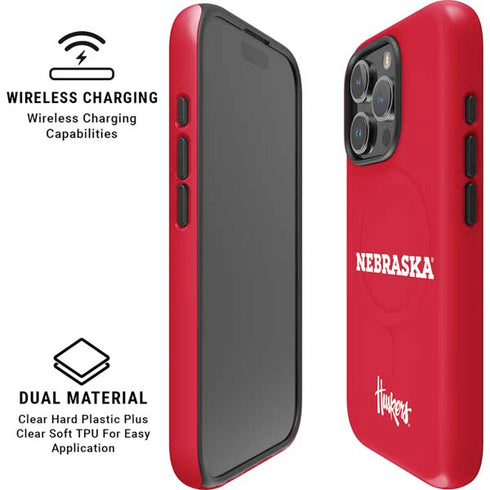 University of Nebraska Red iPhone 16 Pro Max Magsafe Impact Case