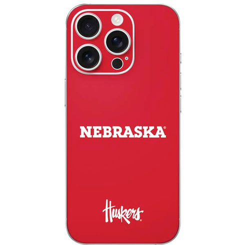University of Nebraska Red iPhone 16 Pro Skin