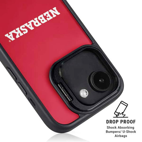 University of Nebraska Red iPhone 16e Kickstand Case