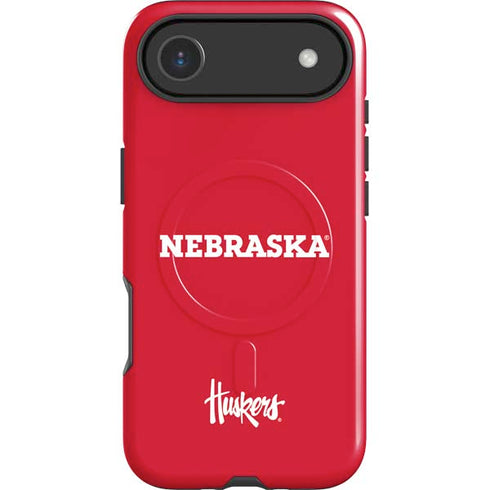 University of Nebraska Red iPhone 17 Air Magsafe Impact Case