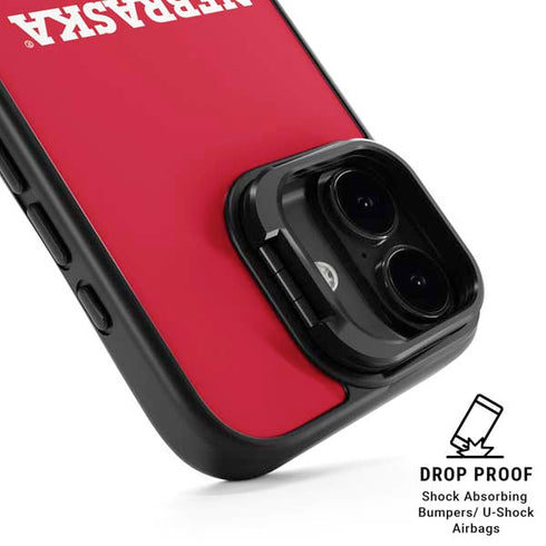 University of Nebraska Red iPhone 17 Kickstand Case