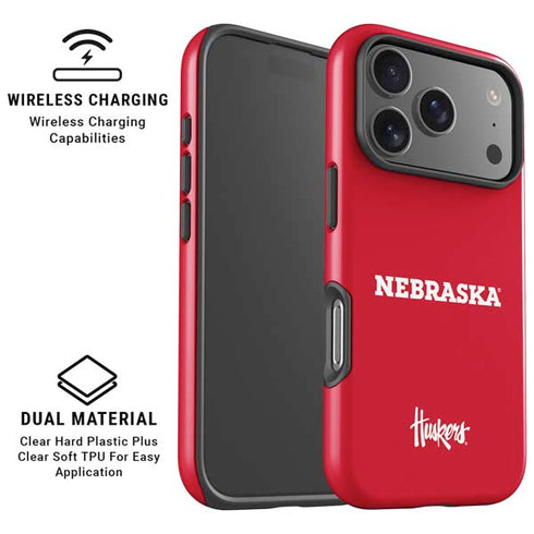 University of Nebraska Red iPhone 17 Pro Magsafe Impact Case