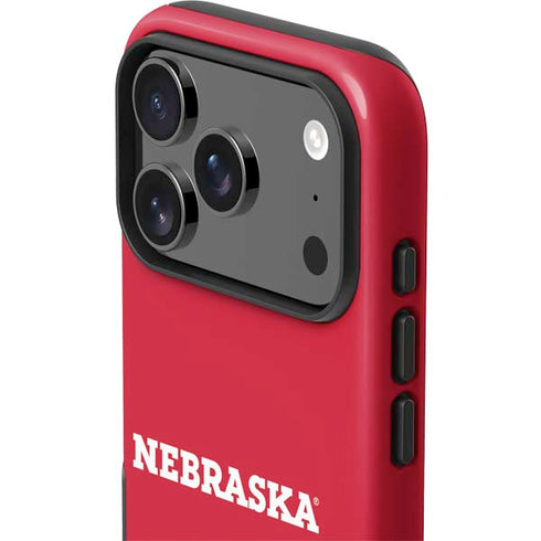 University of Nebraska Red iPhone 17 Pro Max Impact Case