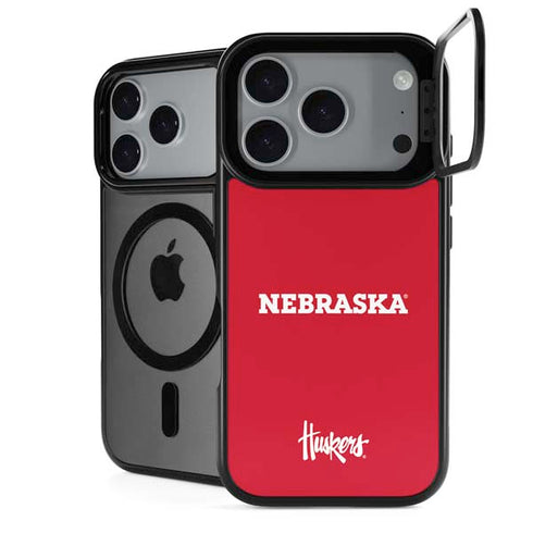 University of Nebraska Red iPhone 17 Pro Max Kickstand Case