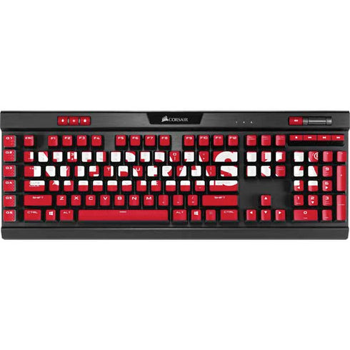 University of Nebraska Red K95 RGB PLATINUM Mechanical Gaming Keyboard Skin