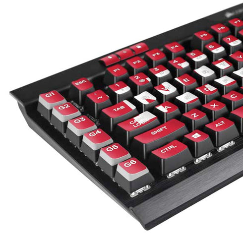 University of Nebraska Red K95 RGB PLATINUM Mechanical Gaming Keyboard Skin