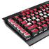 University of Nebraska Red K95 RGB PLATINUM Mechanical Gaming Keyboard Skin
