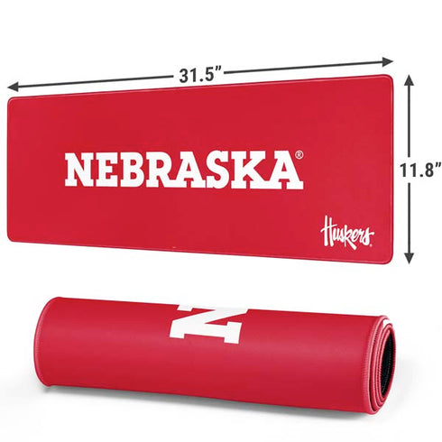 University of Nebraska Red Gaming Mouse Pad