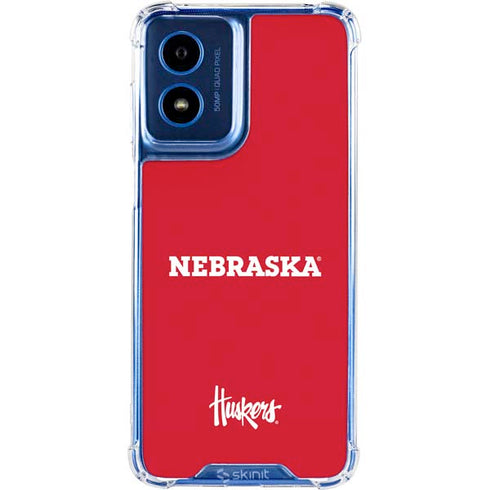University of Nebraska Red Moto G 5G (2024) Clear Case