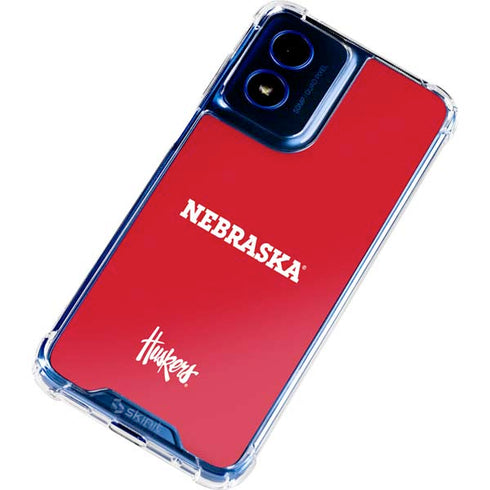 University of Nebraska Red Moto G 5G (2024) Clear Case