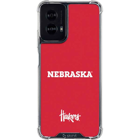 University of Nebraska Red Moto G Power 5G (2024) Clear Case