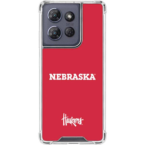 University of Nebraska Red Moto G Power 5G (2025) Clear Case
