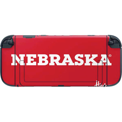University of Nebraska Red Nintendo Switch 2 (2025) with Joy-Con Skin