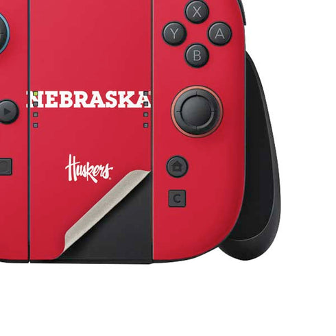University of Nebraska Red Nintendo Switch 2 (2025) Joy-Con Controller Skin