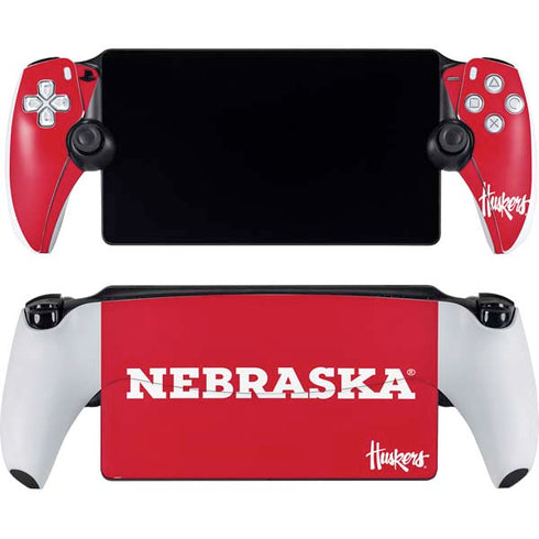 University of Nebraska Red PlayStation Portal Remote Player Skin