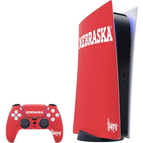 University of Nebraska Red PlayStation PS5 Skins
