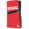 University of Nebraska Red PS5 Pro Disk Console Skin