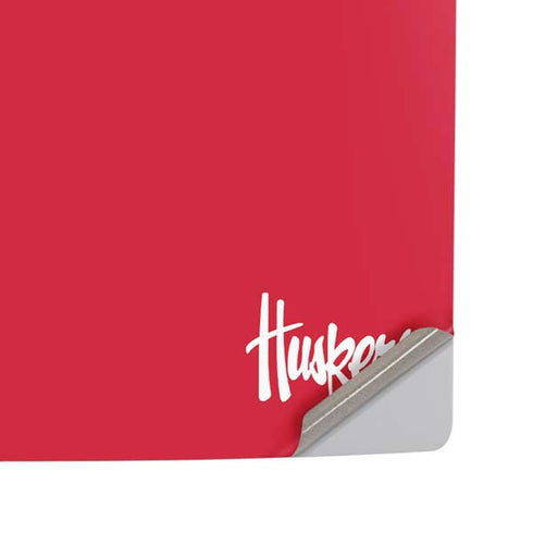 University of Nebraska Red PS5 Pro Disk Console Skin