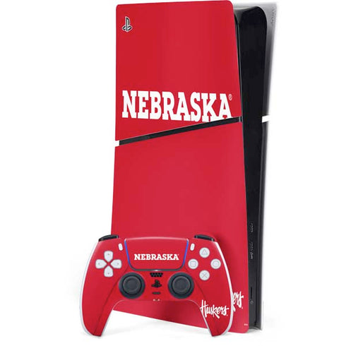 University of Nebraska Red PlayStation PS5 Skins