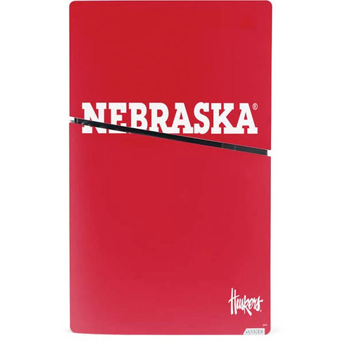 University of Nebraska Red PS5 Slim Digital Edition Console Skin