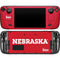 University of Nebraska Red Steam Deck Handheld Gaming Computer OLED Skin