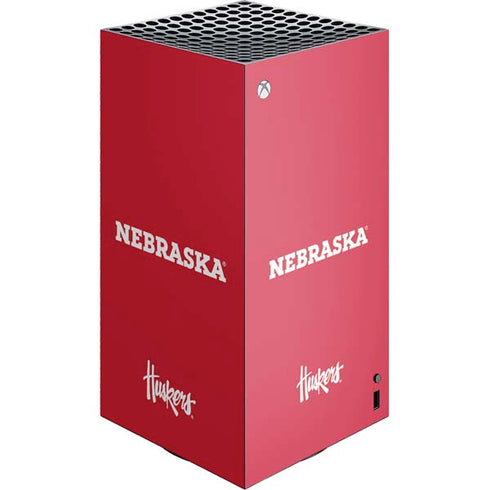 University of Nebraska Red XBox Series X Digital Edition Console Skin