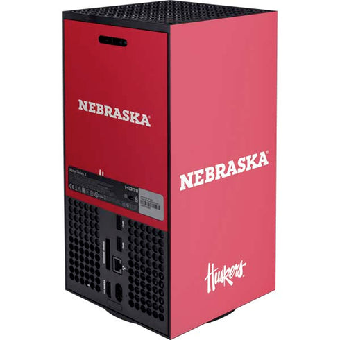 University of Nebraska Red XBox Series X Digital Edition Console Skin