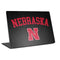 University of Nebraska Collegiate Text Black Laptop Skins
