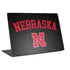 University of Nebraska Collegiate Text Black Laptop Skins