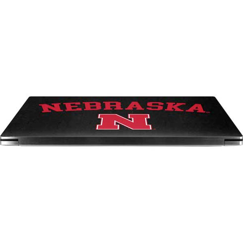 University of Nebraska Collegiate Text Black Dell XPS Skin