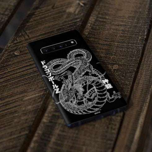 Dragon Ball Z Negative Shenron Galaxy S10 Plus Skin